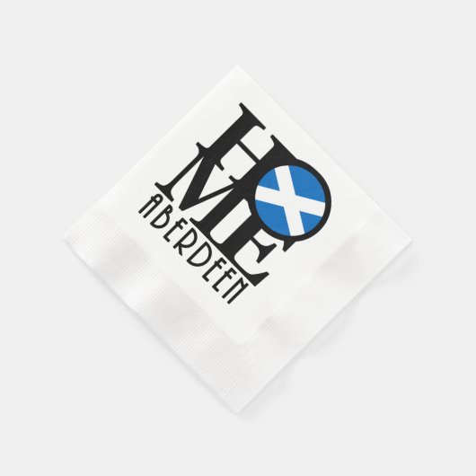 ZUHAUSE Aberdeen Scotland Serviette (Ecke)