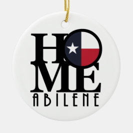 ZUHAUSE Abilene Texas Keramik Ornament