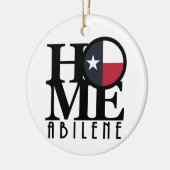 ZUHAUSE Abilene Texas Keramik Ornament (Links)