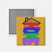 Zuhause Abstrakt Magnet (Vorderseite/Rückseite)