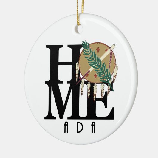 ZUHAUSE Ada Oklahoma Keramik Ornament (Links)