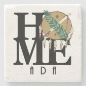 ZUHAUSE Ada Oklahoma Steinuntersetzer (Vorderseite)