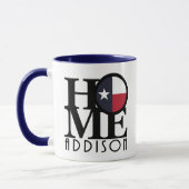 ZUHAUSE Addison Texas 11oz Tasse (Links)