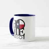 ZUHAUSE Addison Texas 11oz Tasse (Vorderseite Links)