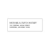 Zuhause-Adresse-Briefmarke für Einladungen zurückg Permastempel (Design)