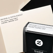 Zuhause-Adresse-Briefmarke für Einladungen zurückg