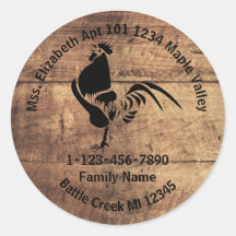 Zuhause-Adresse der Rooster-Silhouette