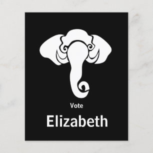 Zuhause-Adresse der White Elephant Family republik Flyer