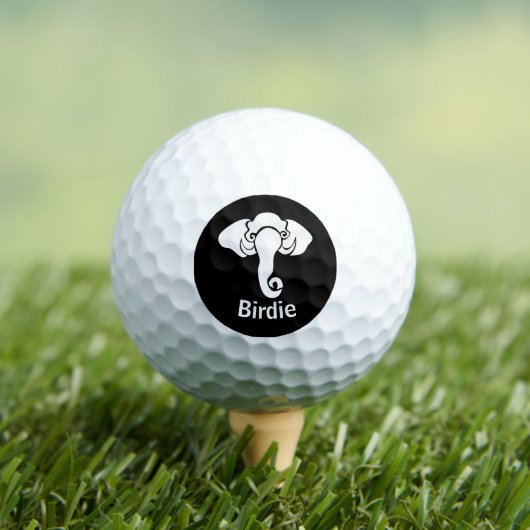 Zuhause-Adresse der White Elephant Family republik Golfball (Insitu T-Shirt)
