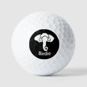 Zuhause-Adresse der White Elephant Family republik Golfball (Vorderseite)