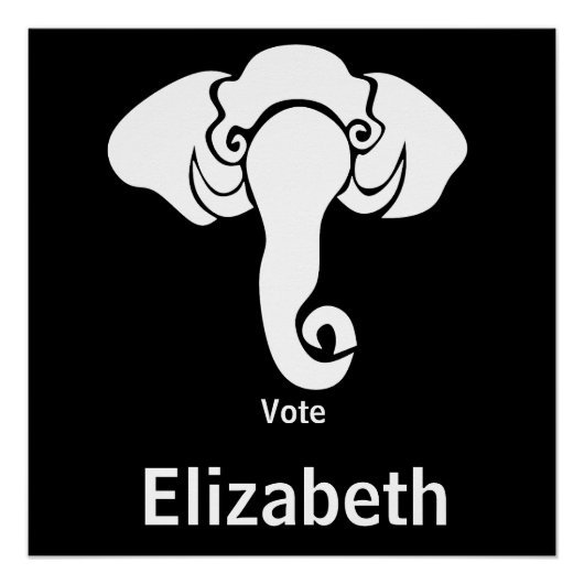 Zuhause-Adresse der White Elephant Family republik Poster (Vorderseite)