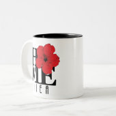 ZUHAUSE Aiea Red Hibisken Zweifarbige Tasse (Vorderseite Links)