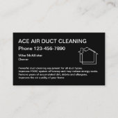 Zuhause Air Duct Clearing Services Design Visitenkarte (Vorderseite)