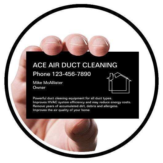 Zuhause Air Duct Clearing Services Design Visitenkarte