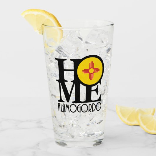 ZUHAUSE Alamogordo New Mexico Glas (Vorderseite Ice)