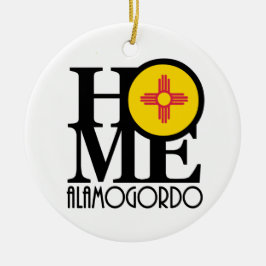 ZUHAUSE Alamogordo New Mexico Keramik Ornament