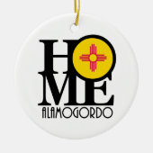 ZUHAUSE Alamogordo Stone Untersetzer Keramik Ornament (Vorne)