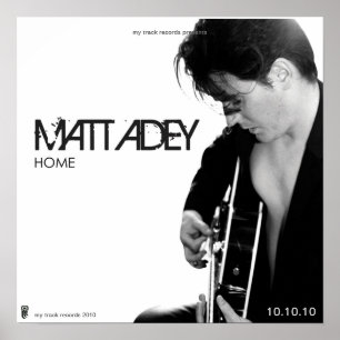 "ZUHAUSE-" ALBUM-ABDECKUNG MATT ADEY POSTER