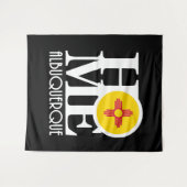 ZUHAUSE Albuquerque New Mexico Wandteppich (Vorderseite (Horizontal))