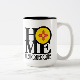 ZUHAUSE Albuquerque NM 15oz Zweifarbige Tasse