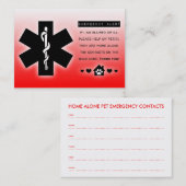 Zuhause-Alleinstitel Visitenkarte (Vorne/Hinten)