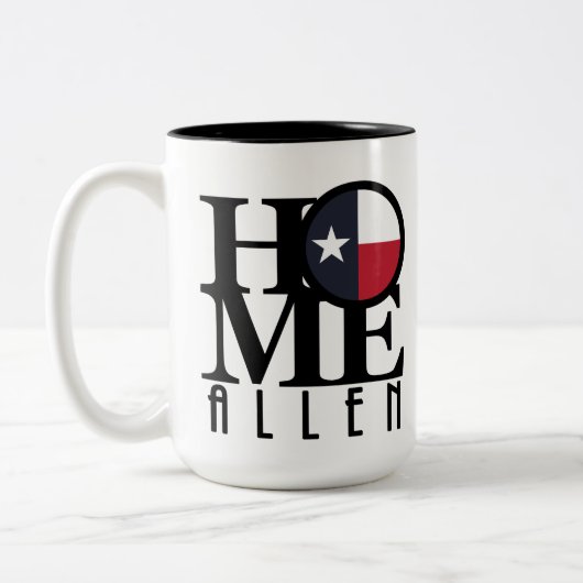 ZUHAUSE Allen Texas 15oz Zweifarbige Tasse (Links)