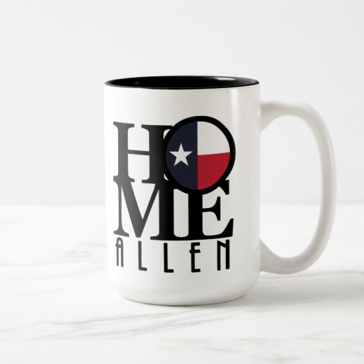 ZUHAUSE Allen Texas 15oz Zweifarbige Tasse (Rechts)