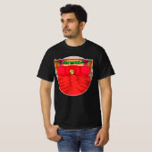 Zuhause alone Weihnachten Retro T-Shirt (Vorne ganz)