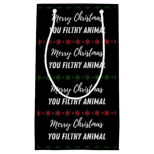 Zuhause Alone Weihnachtsgeschenktasche Kleine Geschenktüte (Vorderseite)