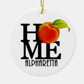 ZUHAUSE Alpharetta Georgia Keramik Ornament (Vorne)