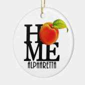 ZUHAUSE Alpharetta Georgia Keramik Ornament (Links)