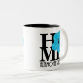 ZUHAUSE Altamonte Springs blauer Hibiskus 11oz Zweifarbige Tasse (VorderseiteRechts)