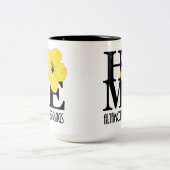 ZUHAUSE Altamonte Springs Gelber Hibiskus 15oz Zweifarbige Tasse (Mittel)