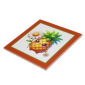 Zuhause-Ananas-Keramik Fliese (Seite)