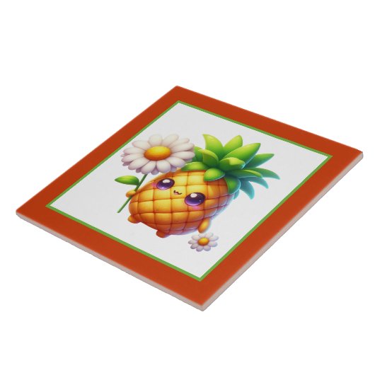 Zuhause-Ananas-Keramik Fliese (Seite)