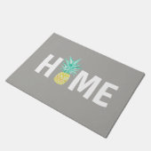 Zuhause Ananas-Malerei Tropischer Bodenmatte Fußmatte (Schrägansicht)