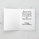 Zuhause Anniversary - Real Anwesen Agent Grußkarte Karte (Innenseite)