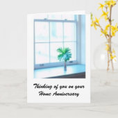 Zuhause Anniversary - Real Anwesen Agent Grußkarte Karte (Gelbe Blume)