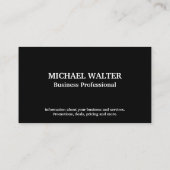 Zuhause Architect Logo | Leather Lux Visitenkarte (Rückseite)