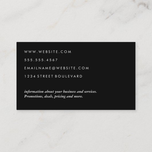 Zuhause Architect Logo Visitenkarte (Rückseite)