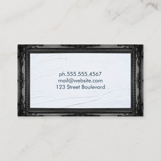 Zuhause Architect Logo Visitenkarte (Rückseite)