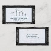 Zuhause Architect Logo Visitenkarte (Vorne/Hinten)