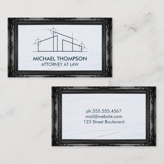 Zuhause Architect Logo Visitenkarte (Vorne/Hinten)