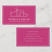 Zuhause Architect Logo Visitenkarte (Vorne/Hinten)