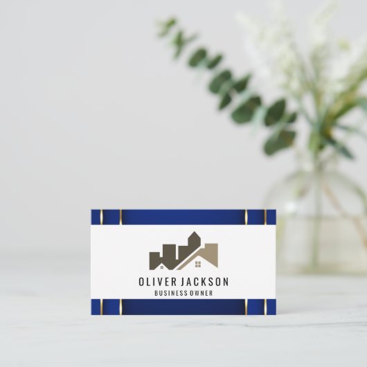 Zuhause Architektur Visitenkarte (Stehend Vorderseite)