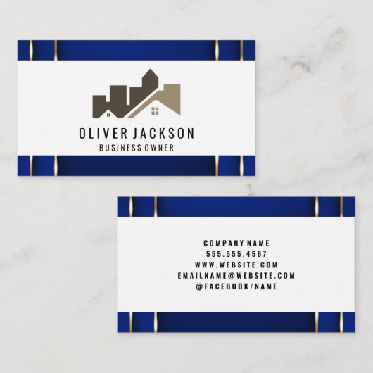 Zuhause Architektur Visitenkarte (Vorne/Hinten)