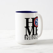 ZUHAUSE Arlington Tennessee 15oz Zweifarbige Tasse (VorderseiteRechts)