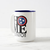ZUHAUSE Arlington Tennessee 15oz Zweifarbige Tasse (Vorderseite Links)
