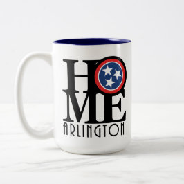 ZUHAUSE Arlington Tennessee 15oz Zweifarbige Tasse