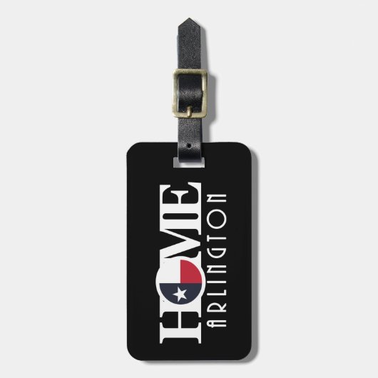 ZUHAUSE Arlington Texas Gepäckanhänger (Vorderseite vertikal)